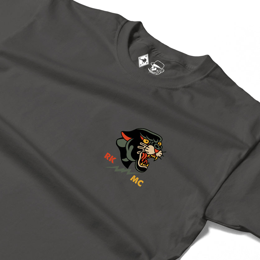 RUM KNUCKLES PANTHER MC Long Sleeve Tee - Charcoal - detail