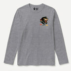 RUM KNUCKLES PANTHER MC Long Sleeve Tee - Heather Grey - front