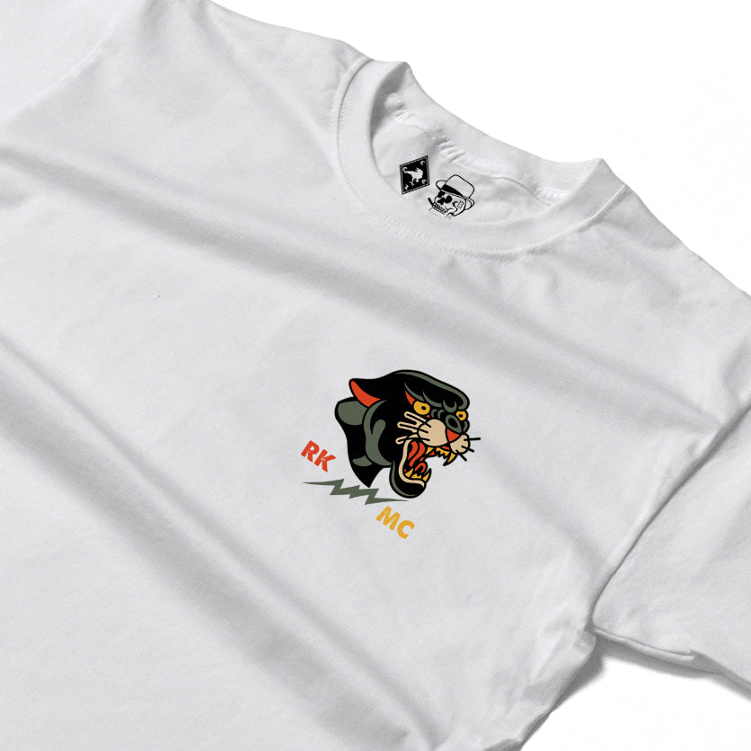 RUM KNUCKLES PANTHER MC Long Sleeve Tee - White - detail
