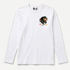 RUM KNUCKLES PANTHER MC Long Sleeve Tee - White - front