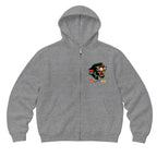 RUM KNUCKLES PANTHER MC Zip Hoodie - Heather Grey - front