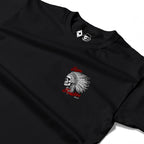 RUM KNUCKLES INDIAN SKULL Long Sleeve Tee - Black - detail