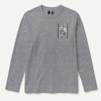 RUM KNUCKLES SNAKE INK Long Sleeve Tee - Heather Grey - front
