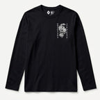 RUM KNUCKLES SNAKE INK Long Sleeve Tee - Black - front