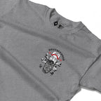 RUM KNUCKLES BROTHERHOOD Long Sleeve Tee - Heather Grey - detail