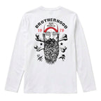 RUM KNUCKLES BROTHERHOOD Long Sleeve Tee - White - back