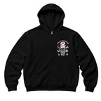 RUM KNUCKLES BROTHERHOOD Zip Hoodie - Black - front