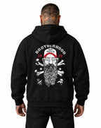 RUM KNUCKLES BROTHERHOOD Zip Hoodie - Black - model back