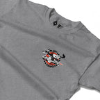 RUM KNUCKLES SPECIAL DELIVERY Long Sleeve Tee - Heather Grey - detail