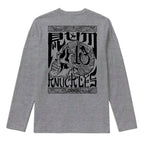 RUM KNUCKLES OG Long Sleeve Tee - Heather Grey - back