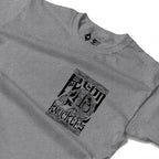 RUM KNUCKLES OG Long Sleeve Tee - Heather Grey - detail