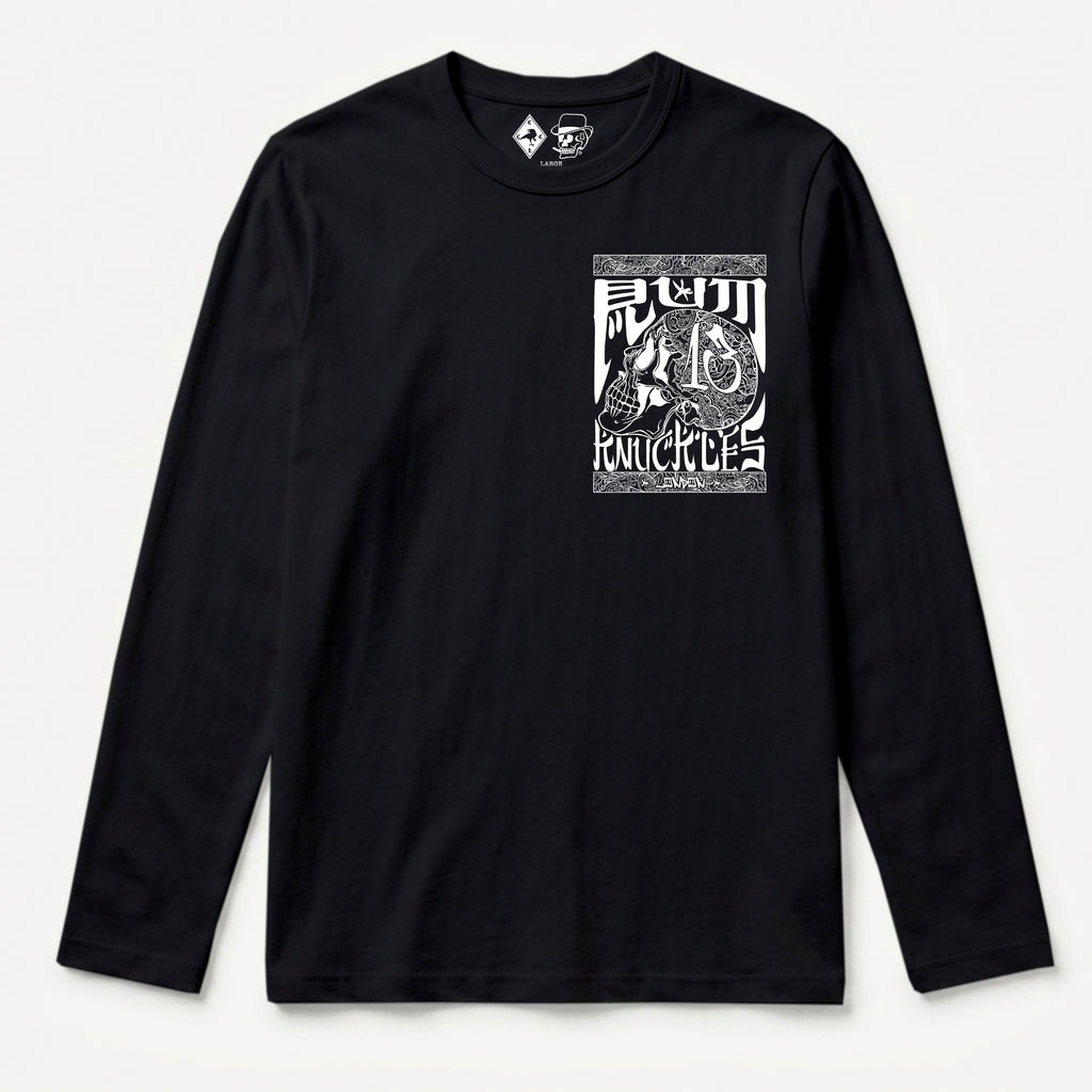 RUM KNUCKLES OG Long Sleeve Tee - Black - front