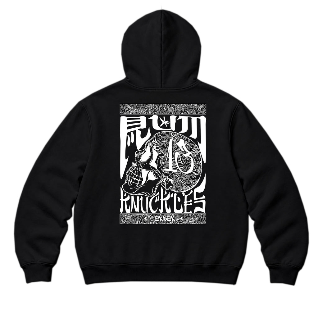 RUM KNUCKLES OG Zip Hoodie - Black - back