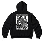 RUM KNUCKLES OG Zip Hoodie - Black - back