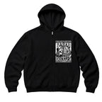 RUM KNUCKLES OG Zip Hoodie - Black - front