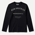 RUM KNUCKLES RK MANUFACTURING Long Sleeve Tee - Black - front