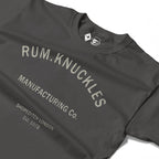 RUM KNUCKLES RK MANUFACTURING Long Sleeve Tee - Charcoal - detail