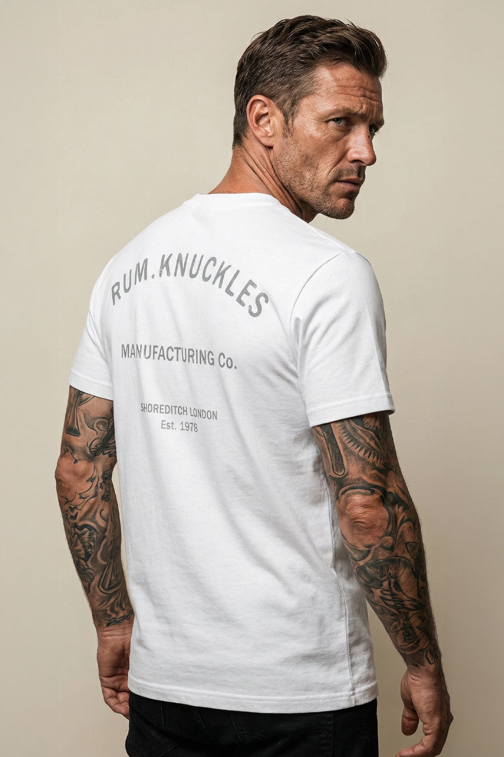 Rum Knuckles - MFG CO. T-Shirt - White