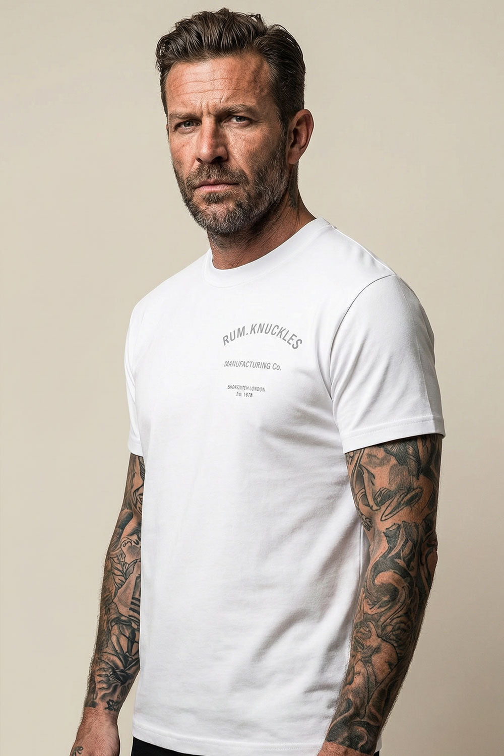 Rum Knuckles - MFG CO. T-Shirt - White