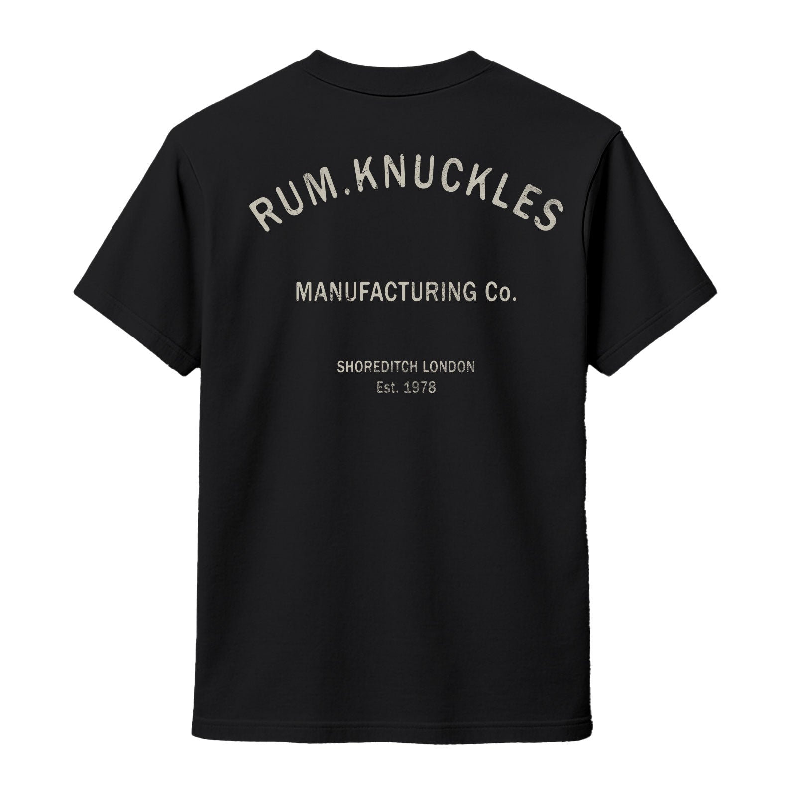 Rum Knuckles - MFG CO. T-Shirt - Black
