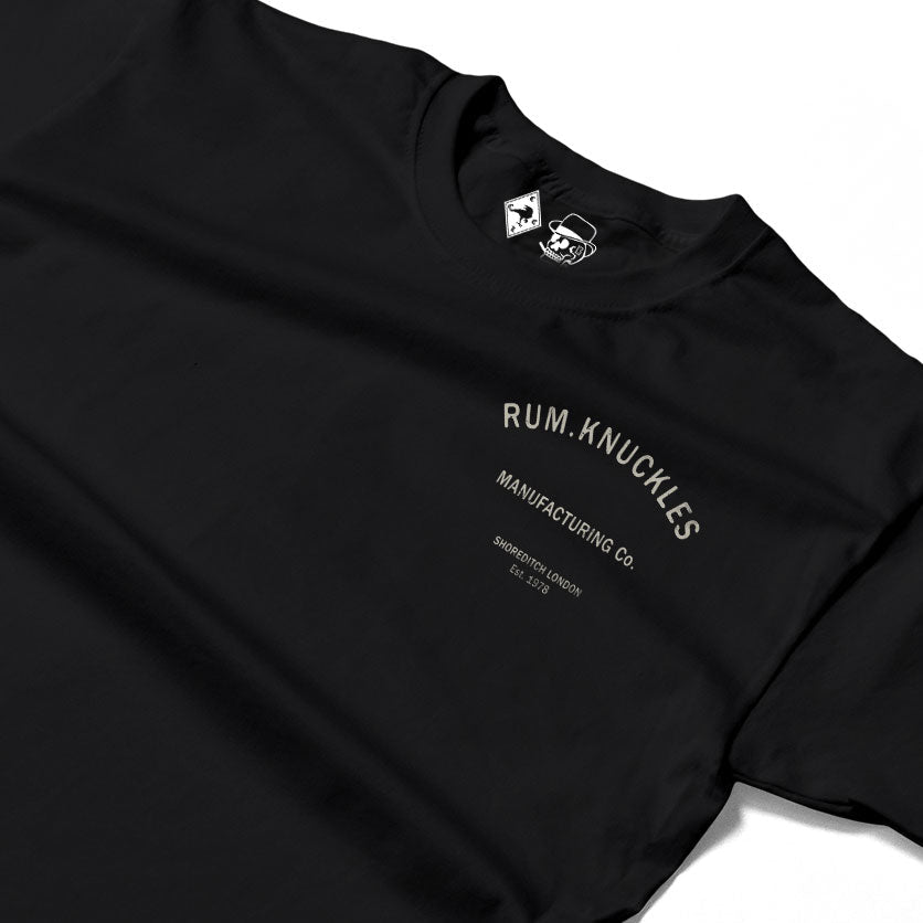 Rum Knuckles - MFG CO. T-Shirt - Black