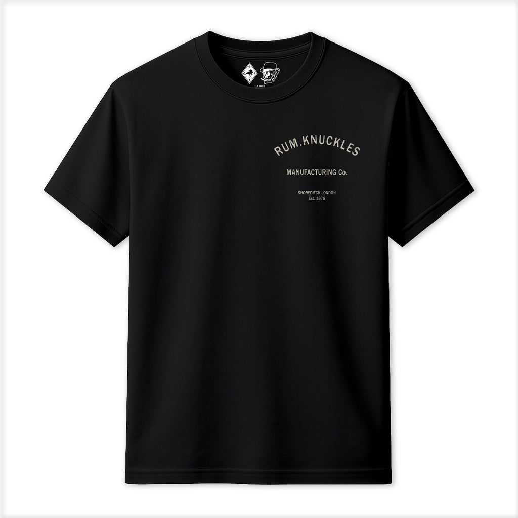 Rum Knuckles - MFG CO. T-Shirt - Black