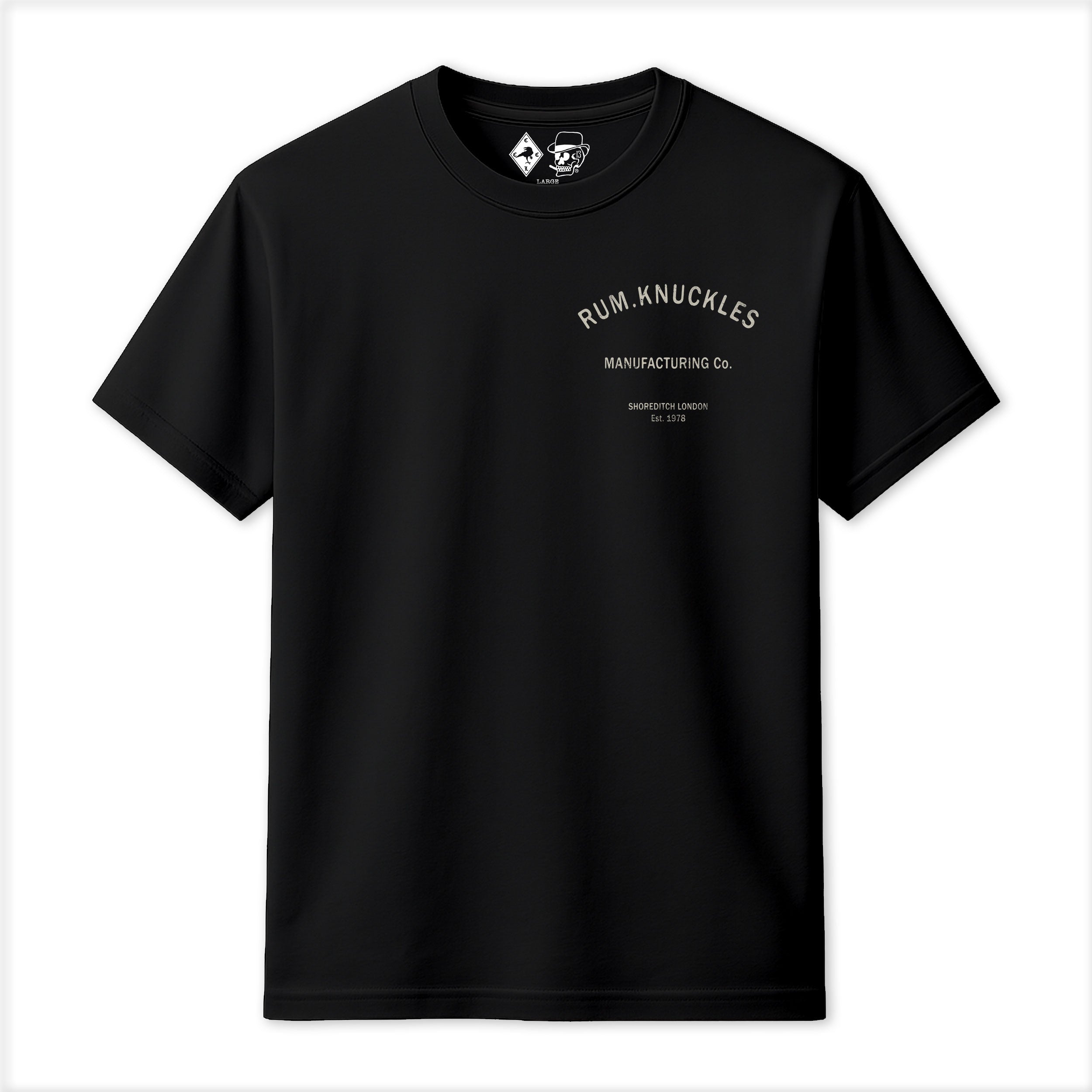 Rum Knuckles - MFG CO. T-Shirt - Black