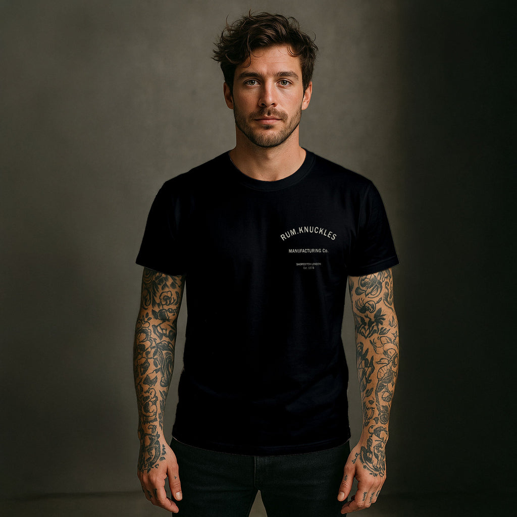 Rum Knuckles - MFG CO. T-Shirt - Black