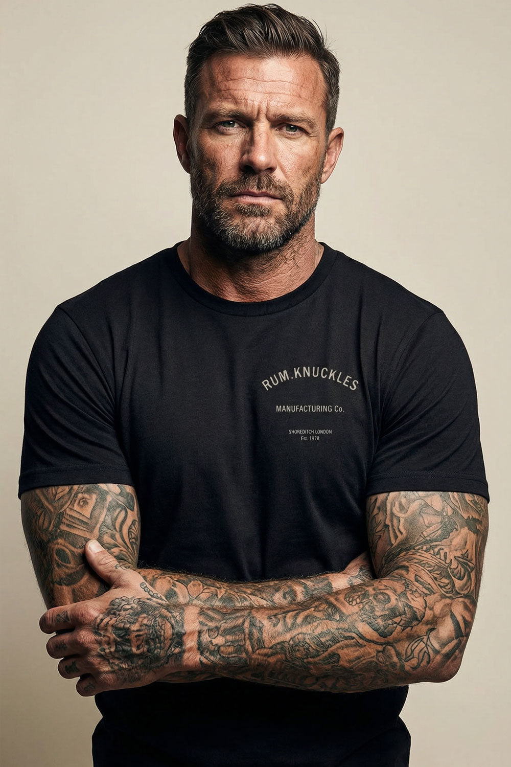 Rum Knuckles - MFG CO. T-Shirt - Black