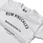 RUM KNUCKLES RK MANUFACTURING Long Sleeve Tee - White - detail