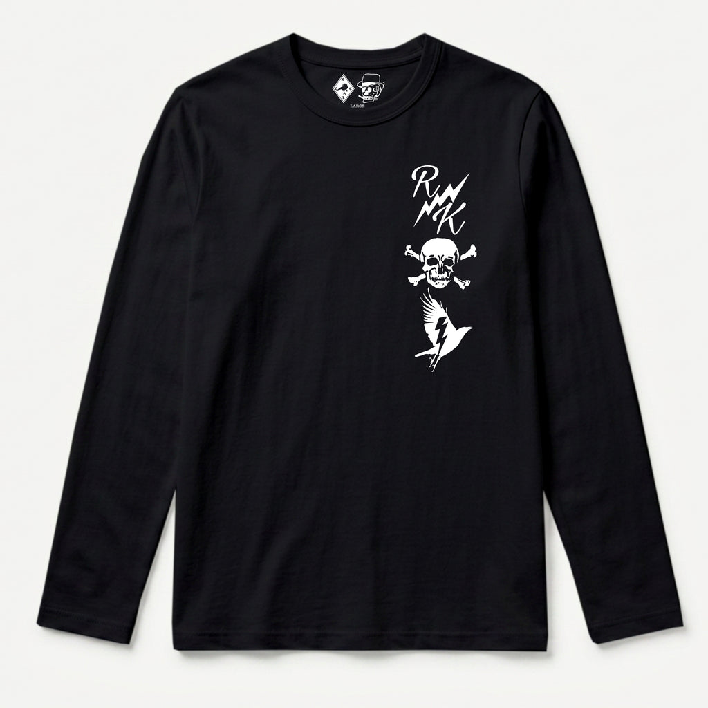 RUM KNUCKLES RK TOTEM Long Sleeve Tee - Black - front