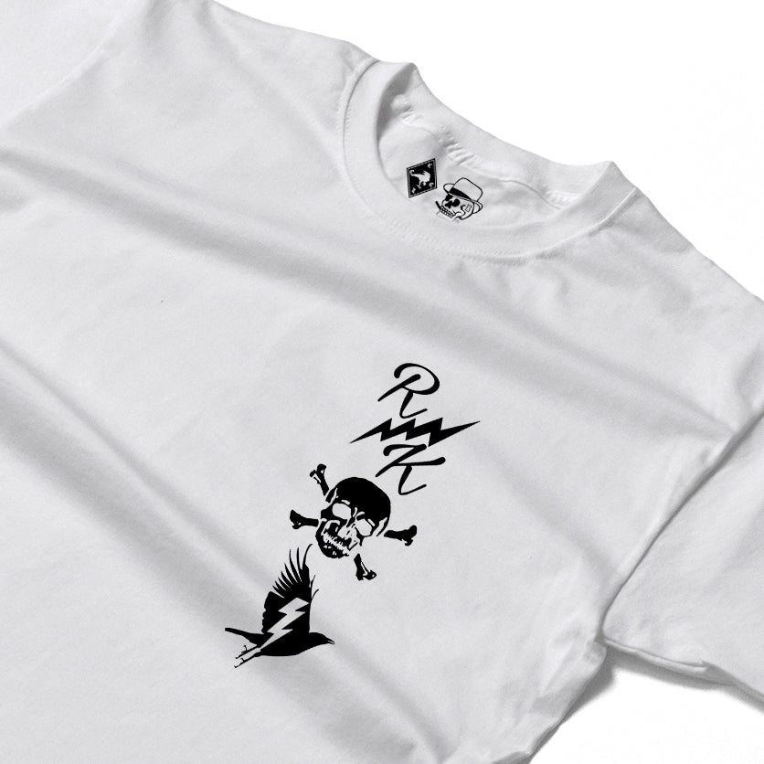 RUM KNUCKLES RK TOTEM Long Sleeve Tee - White - detail