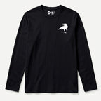 RUM KNUCKLES RAVEN CORVUS Long Sleeve Tee - Black - front