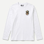 RUM KNUCKLES EAGLE V SNAKE Long Sleeve Tee - White - front