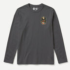 RUM KNUCKLES EAGLE V SNAKE Long Sleeve Tee - Charcoal - front