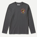 RUM KNUCKLES GUNSLINGER Long Sleeve Tee - Charcoal - front