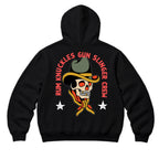 RUM KNUCKLES GUNSLINGER Zip Hoodie - Black - back
