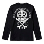 RUM KNUCKLES RK MOTO CREW Long Sleeve Tee - Black - back