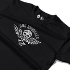 RUM KNUCKLES RK MOTO CREW Long Sleeve Tee - Black - detail