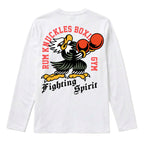 RUM KNUCKLES BOXING EAGLE Long Sleeve Tee - White - back