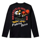 RUM KNUCKLES BOXING EAGLE Long Sleeve Tee - Black - back