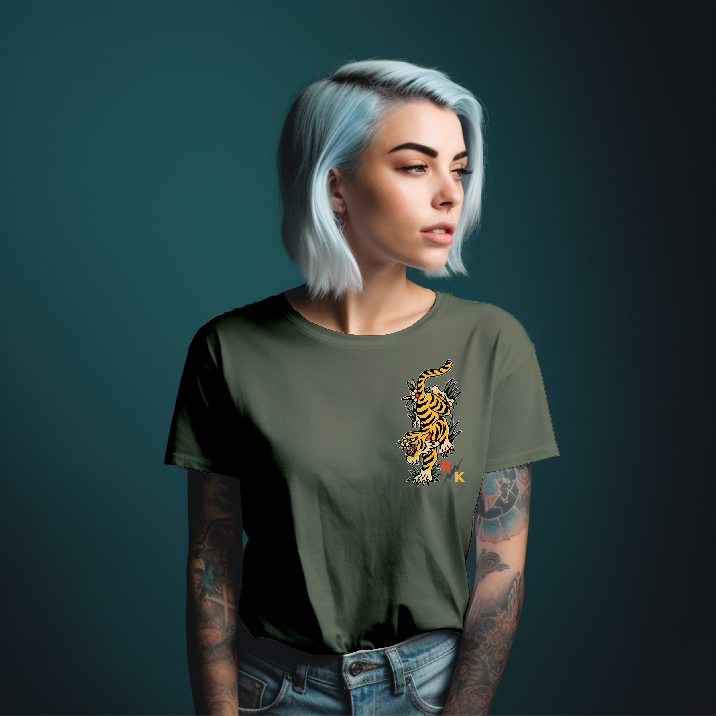 Tattoo Tiger Women's T-Shirt