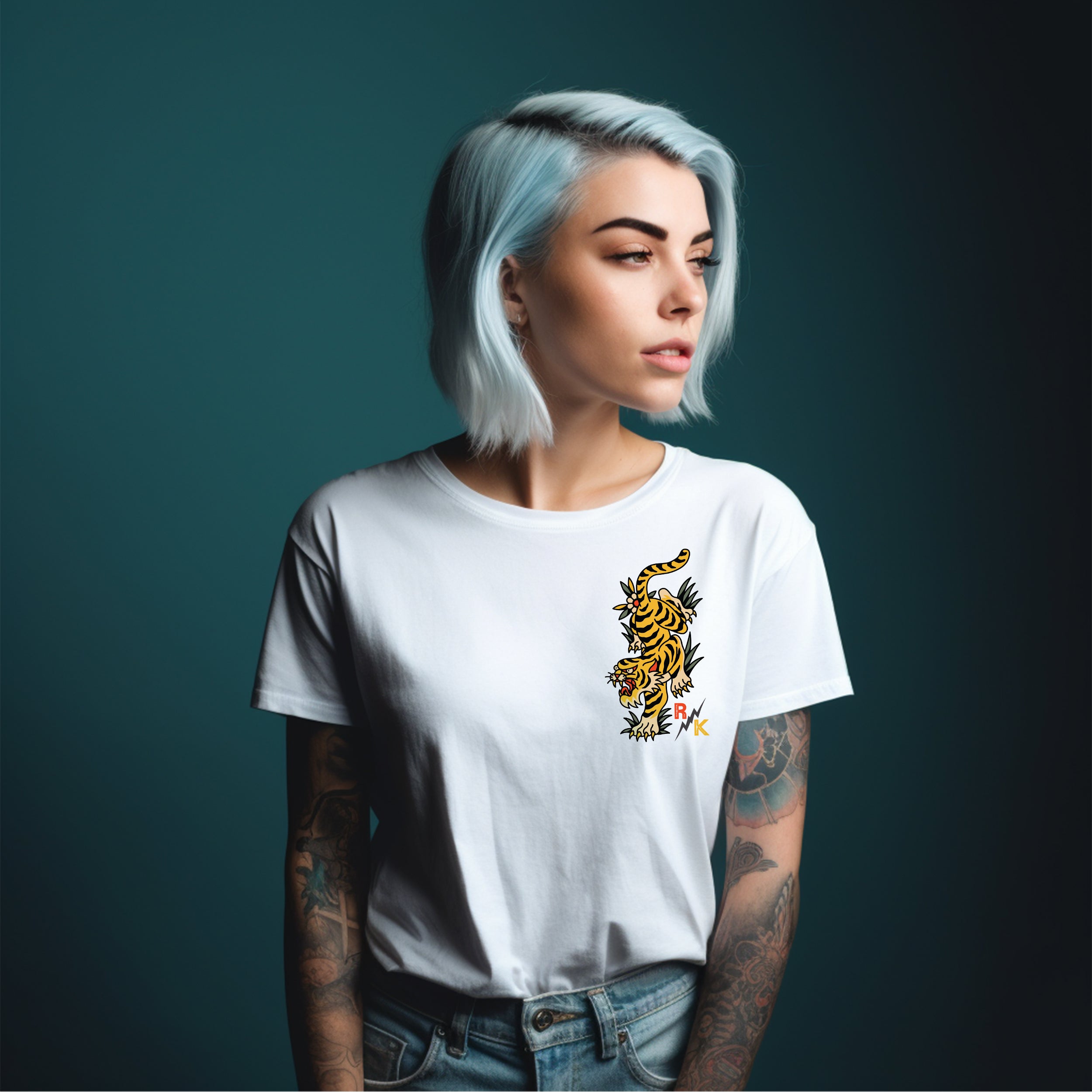 Tattoo Tiger Women's T-Shirt