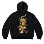 RUM KNUCKLES TATTOO TIGER Zip Hoodie - Black - back