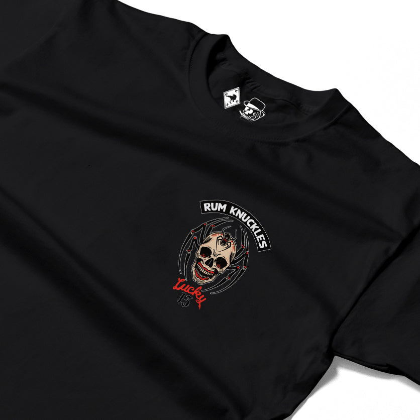 RUM KNUCKLES SPIDER 13 Long Sleeve Tee - Black - detail