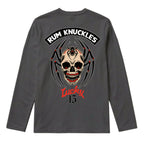 RUM KNUCKLES SPIDER 13 Long Sleeve Tee - Charcoal - back