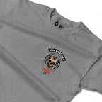 RUM KNUCKLES SPIDER 13 Long Sleeve Tee - Heather Grey - detail