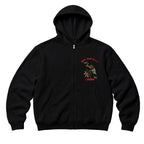RUM KNUCKLES RVN TOWER Zip Hoodie - Black - front