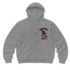 RUM KNUCKLES RVN TOWER Zip Hoodie - Heather Grey - front