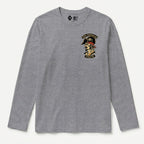 RUM KNUCKLES RK PIRATES Long Sleeve Tee - Heather Grey - front